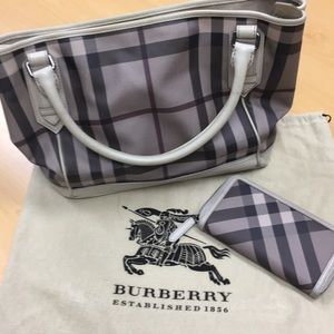 Burberry bag and matching wallet